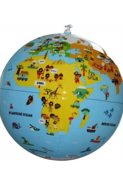 Caly Toys Opblaasbare wereldbol 30 cm