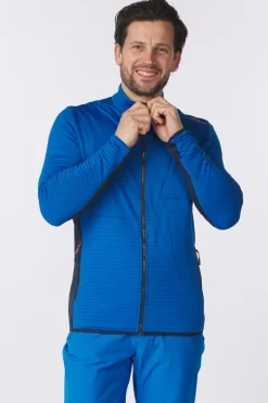CMP Fleece Man Ski Full Zip Striped Stretch Fleece
