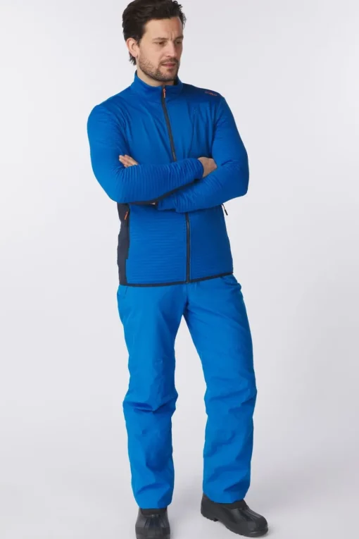 CMP Fleece Man Ski Full Zip Striped Stretch Fleece