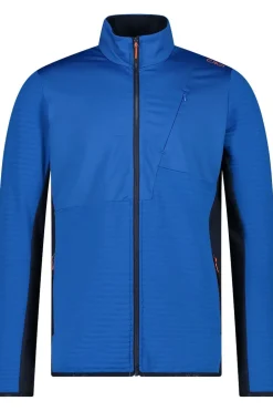 CMP Fleece Man Ski Full Zip Striped Stretch Fleece