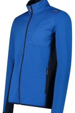 CMP Fleece Man Ski Full Zip Striped Stretch Fleece