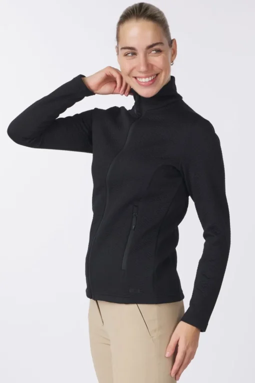 CMP Fleece Woman Ski Full Zip Stretch Jacquard
