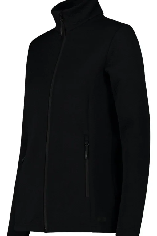 CMP Fleece Woman Ski Full Zip Stretch Jacquard