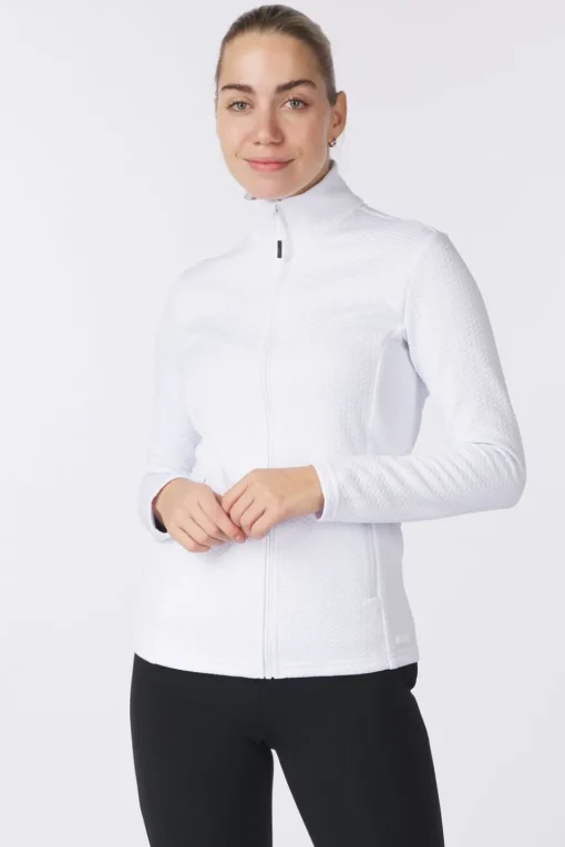CMP Fleece Woman Ski Full Zip Stretch Jacquard