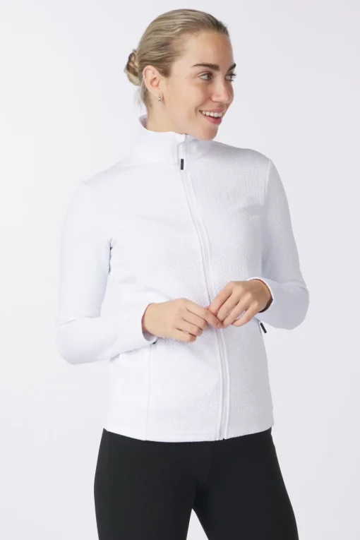 CMP Fleece Woman Ski Full Zip Stretch Jacquard