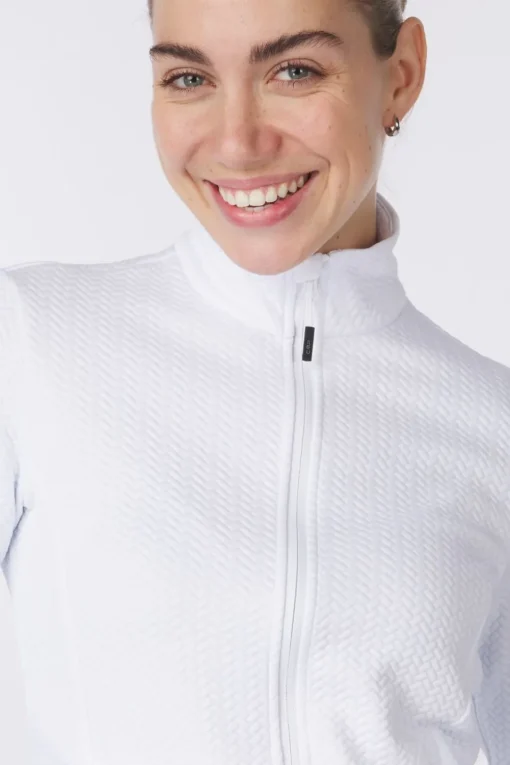 CMP Fleece Woman Ski Full Zip Stretch Jacquard