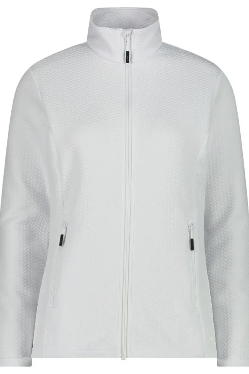 CMP Fleece Woman Ski Full Zip Stretch Jacquard