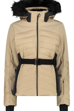 CMP Ski-Jas Woman Ski Jacket With Belt And Fur