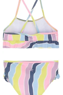 Color Kids Bikini W. Frills, Aop