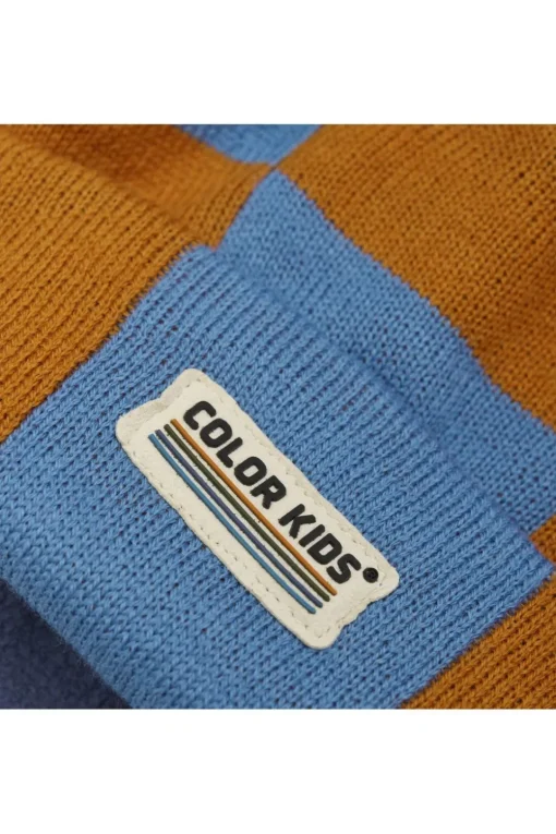 Color Kids Muts Hat - Check Pattern
