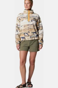 Columbia Fleece Helvetia™ II Printed Cropped Half Snap