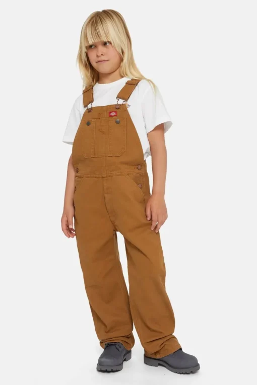 Dickies Broek Duck Canvas Bib Overall K Brown Duck