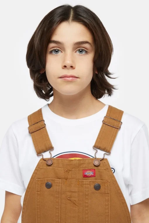 Dickies Broek Duck Canvas Bib Overall K Brown Duck