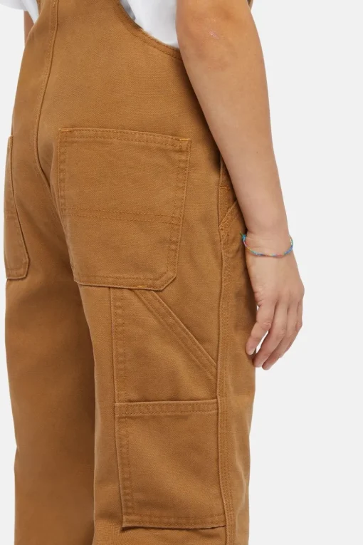 Dickies Broek Duck Canvas Bib Overall K Brown Duck