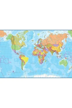 EXTRAGOODS World puzzle Fridge magnets MI 100 pieces 23x33cm