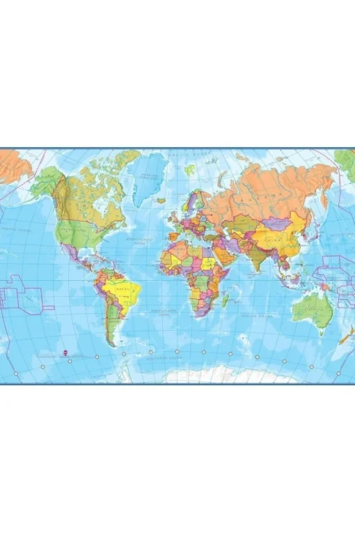 EXTRAGOODS World puzzle Fridge magnets MI 100 pieces 23x33cm