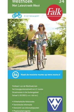 Falk Reisboek Westhoek 34 fietskaart falk+Leiestreek West