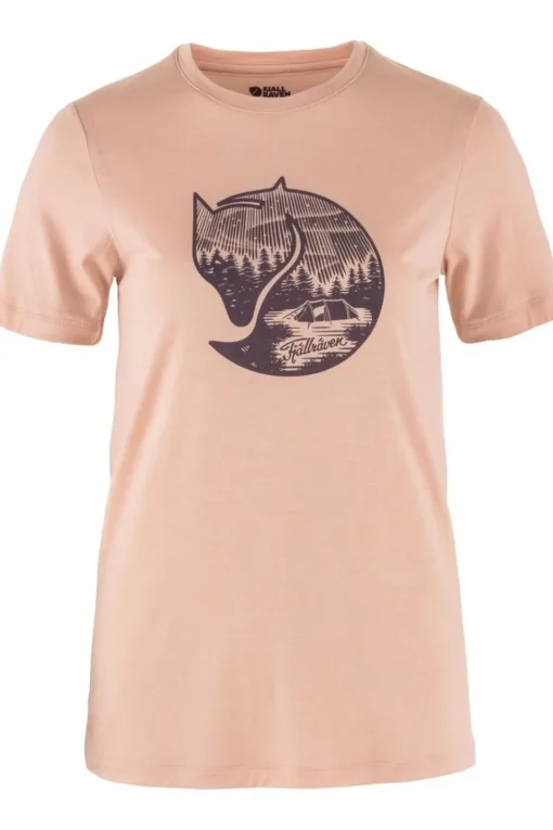 Fjällräven T-Shirt Abisko Wool Fox Ss W