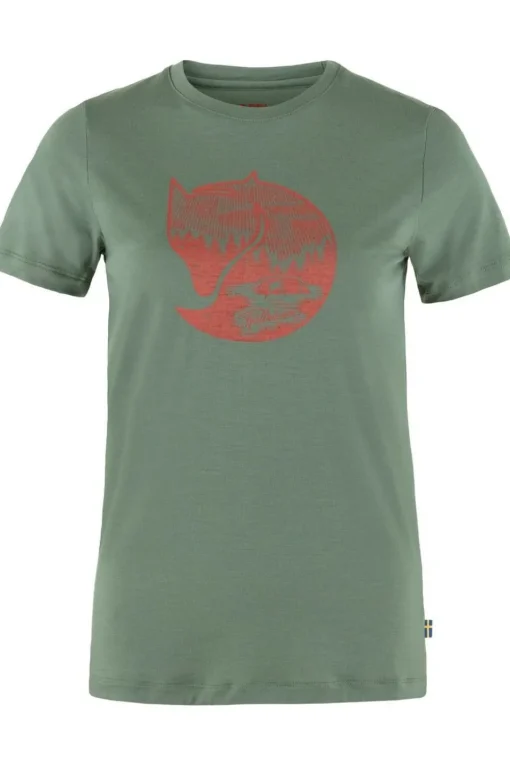 Fjällräven T-Shirt Abisko Wool Fox Ss W