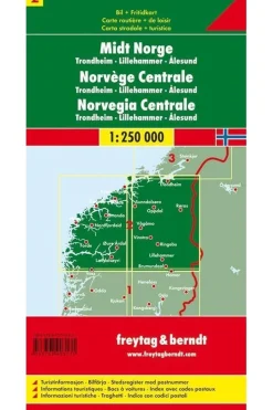 Freytag & Berndt Noorwegen Centr. 2 f&b r/v (+r) Trondheim-Lillehammer-Ales.