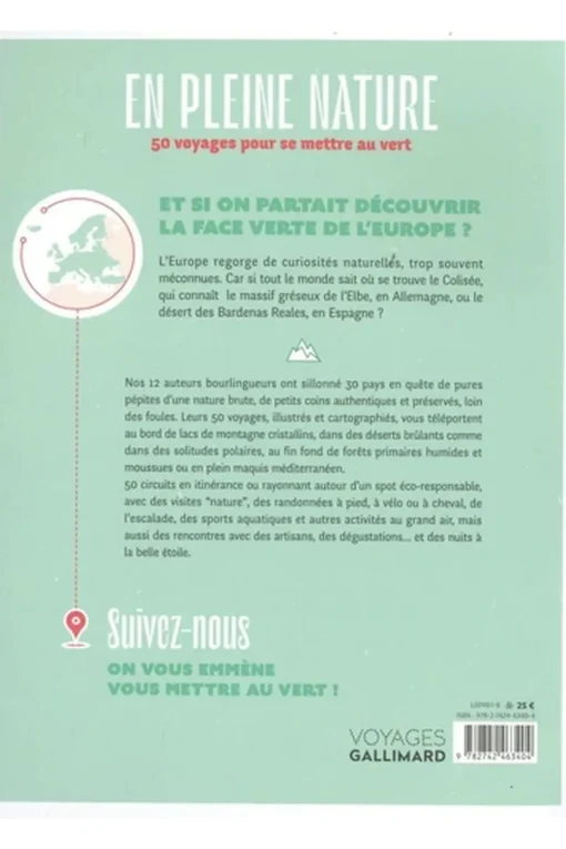 GALLIMARD En pleine nature - 50 voyage pour se mettre au vert