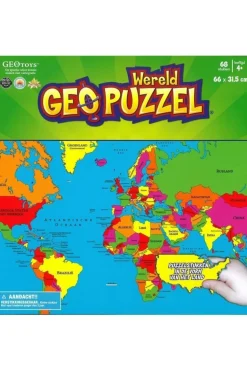 GEOTOYS GeoPuzzel Wereld 68 stukken (NL) 660 x 318 mm