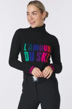 Goldbergh Fleece Amour Long Sleeve Knit Sweater