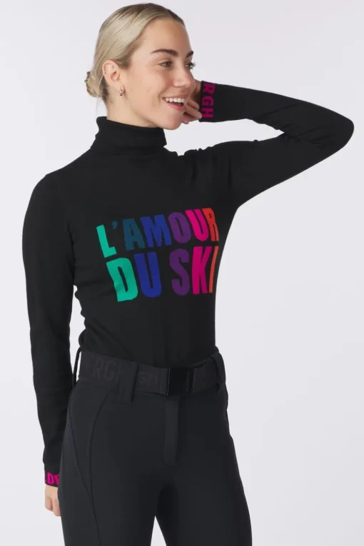 Goldbergh Fleece Amour Long Sleeve Knit Sweater