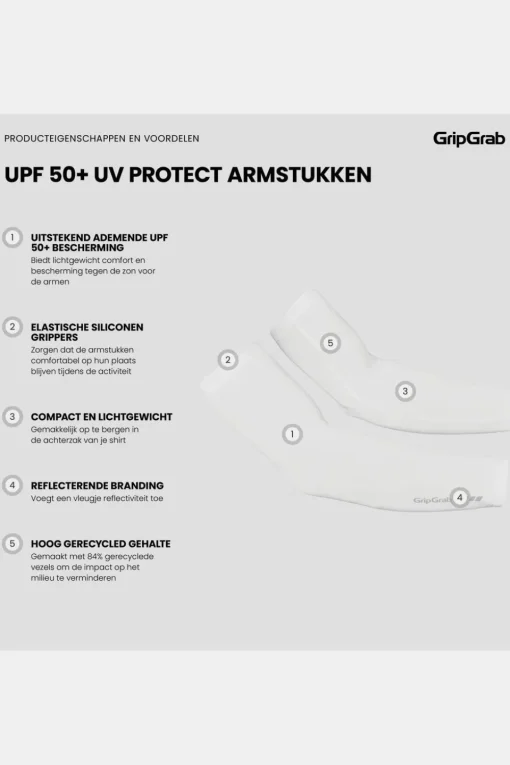 GripGrab Arm Warmers Gripgrab Upf 50+ Uv Protect Arm Sleeves