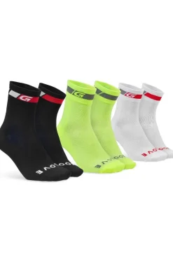 GripGrab Sokken Tricolor Regular Cut Socks Bundle