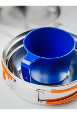 GSI Outdoors Pot Glacier Stainless 1 Person Mess Kit