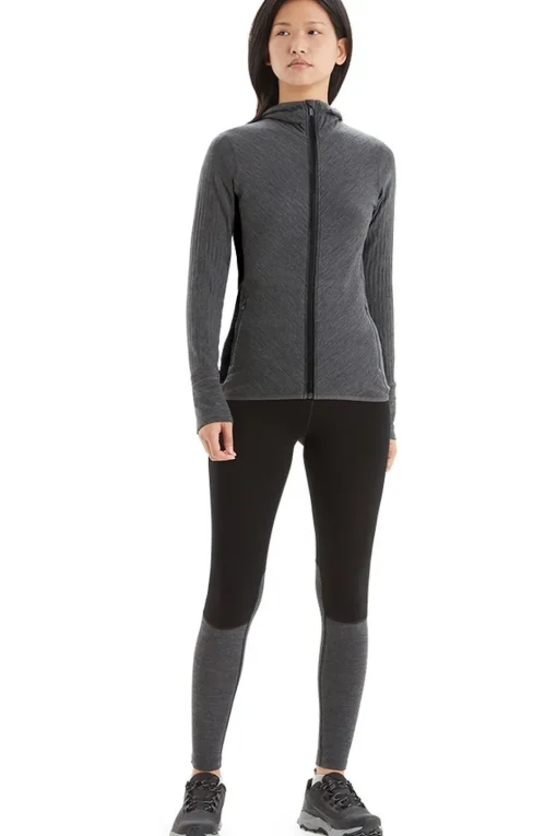 icebreaker Fleece Descender Ls Zip Hood