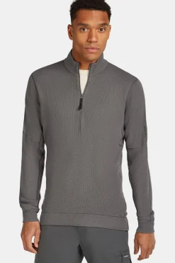 icebreaker Fleece M Mer 260 Waffle Knit Wander Ls Half Zip