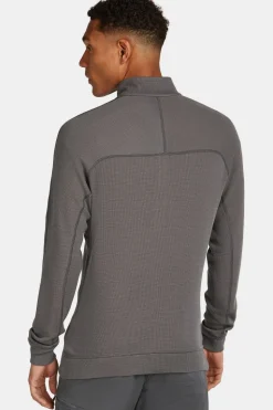 icebreaker Fleece M Mer 260 Waffle Knit Wander Ls Half Zip