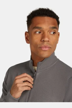 icebreaker Fleece M Mer 260 Waffle Knit Wander Ls Half Zip