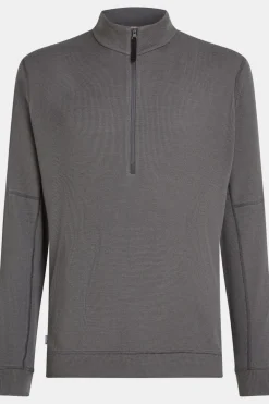 icebreaker Fleece M Mer 260 Waffle Knit Wander Ls Half Zip