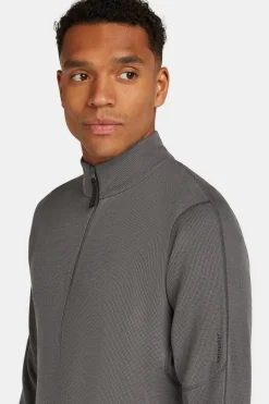 icebreaker Fleece M Mer 260 Waffle Knit Wander Ls Half Zip