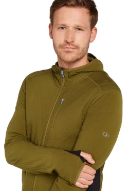 icebreaker Fleece Men Descender Ls Zip Hood