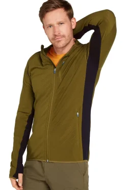 icebreaker Fleece Men Descender Ls Zip Hood