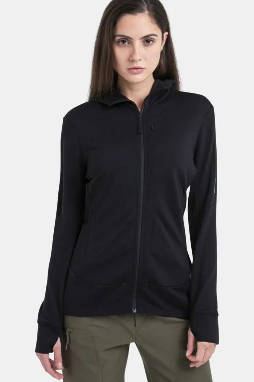 icebreaker Fleece W Mer 260 Quantum Iv Ls Zip Ho