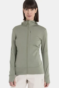 icebreaker Fleece W Mer 260 Quantum Iv Ls Zip Ho
