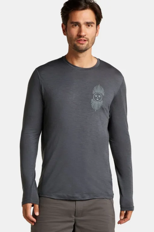 icebreaker T-Shirt M Mer 150 Tech Lite Ls Tee Ib Solar