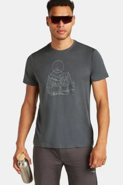 icebreaker T-shirt   Men's Merino 150 Tech Lite III Ss Tee Sunset Camp
