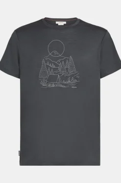 icebreaker T-shirt   Men's Merino 150 Tech Lite III Ss Tee Sunset Camp