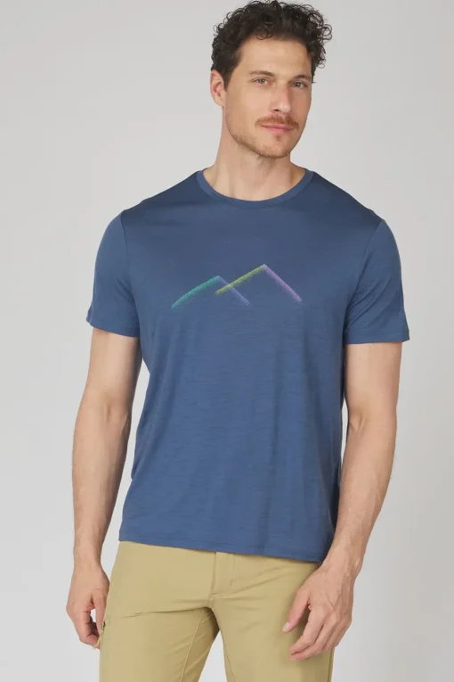 icebreaker T-shirt  Men's Merino 150 Tech Lite III Ss Tee Peak Glow