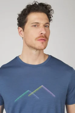 icebreaker T-shirt  Men's Merino 150 Tech Lite III Ss Tee Peak Glow