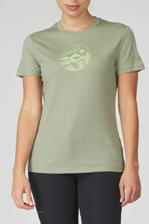 icebreaker T-Shirt Tech Lite III Ss Camping Circle