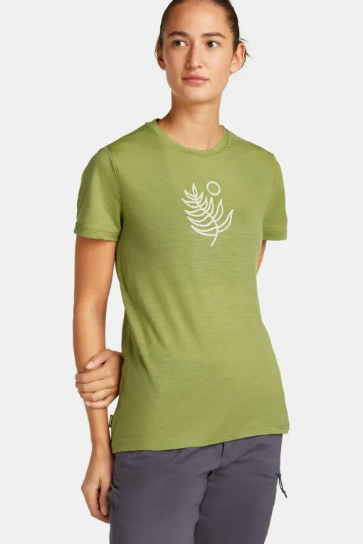 icebreaker T-Shirt W Mer 150 Tech Lite Ss Tee Fresh Fern