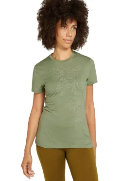 icebreaker T-Shirt W Mer 150 Tech Lite Ss T Winter Flo