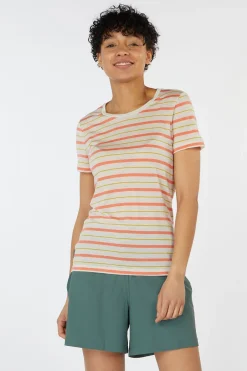 icebreaker W Wave Ss Tee Stripe